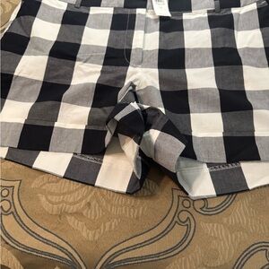 Black and White Checkered Shorts